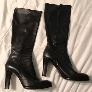 Barney’s Balck Faux Leather Boots.